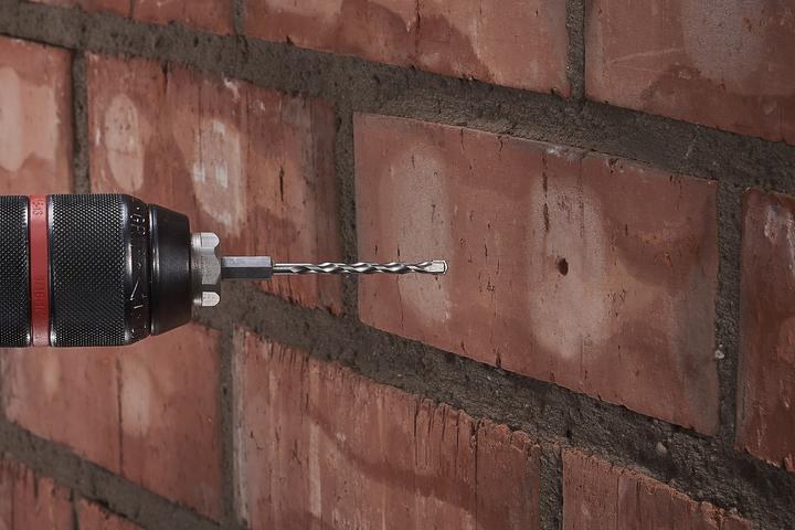 Actual product image wolfcraft 1 masonry drill bit carbide, S=6-edge, ø5x95mm (5 millimetres)