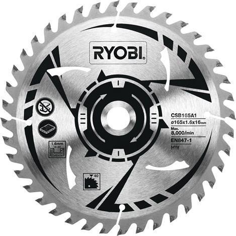 Ryobi Tarcza do drewna 165mm, 40 zębów CSB165A1