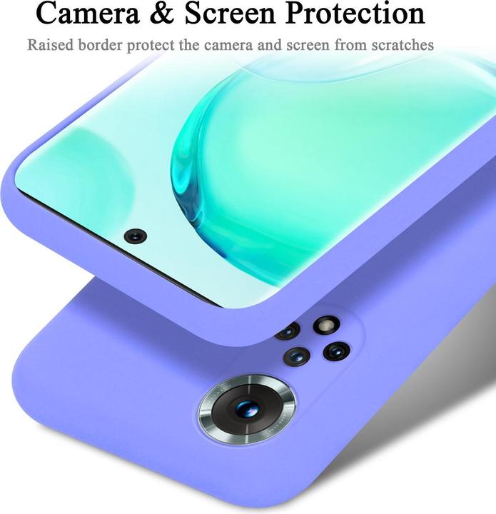 Actual product image Cadorabo Bumper Case for Honor 50 / Huawei NOVA 9 TPU Liquid Silicone Cover for Honor 50 / Huawei NOVA 9 (Huawei Nova 9, LG K50)