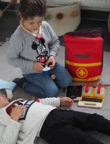 Actual product image small foot Emergency doctor backpack