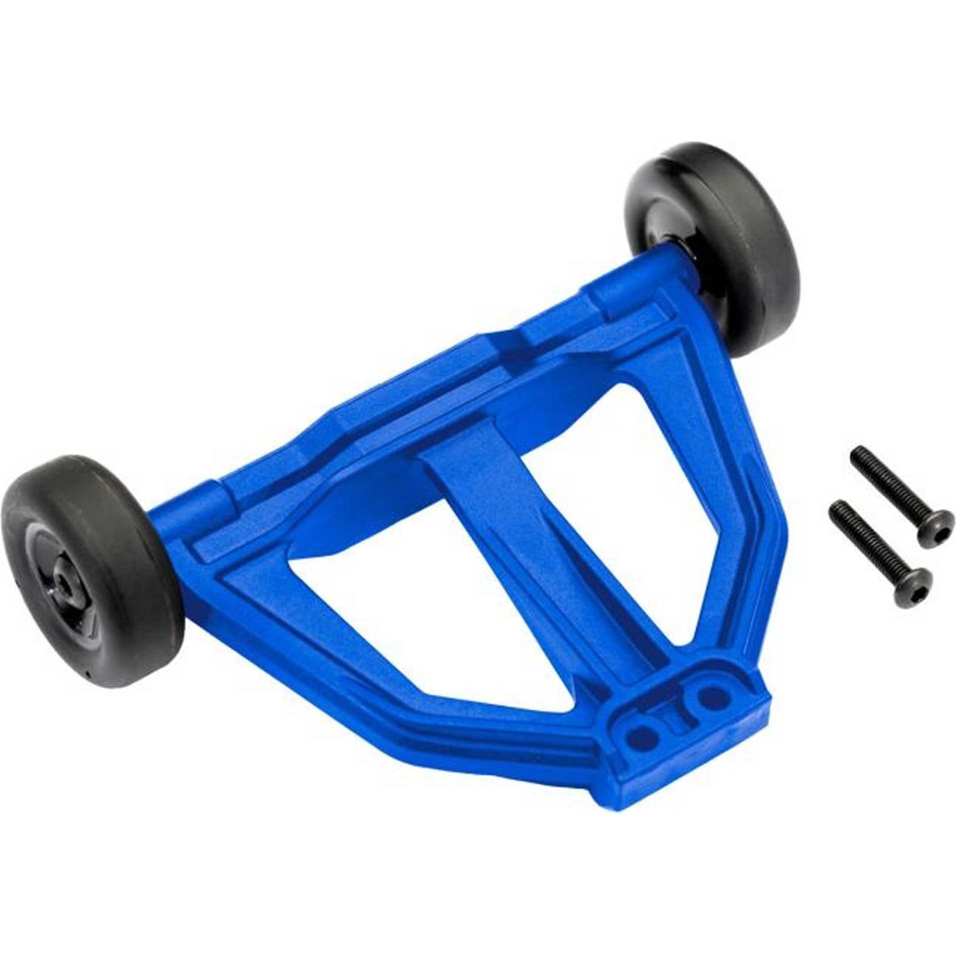 Traxxas Wheelie bar montiert blau: Mini-Maxx