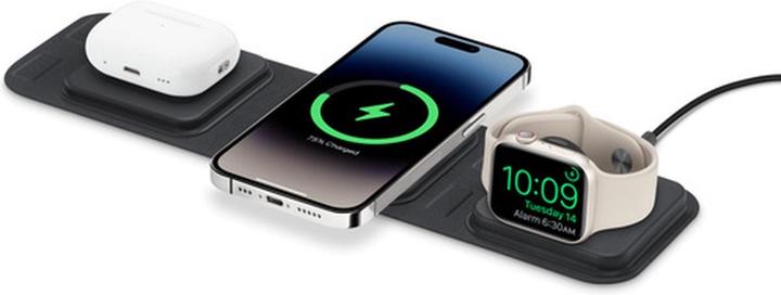 mophie 3-in-1-oplader voor onderweg (compatibel met MagSafe) (30 W)