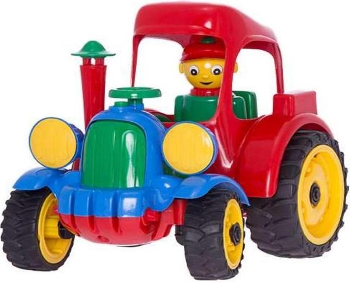 Hemar Large Tractor Farm Vehicle Figure, Rubber Wheels