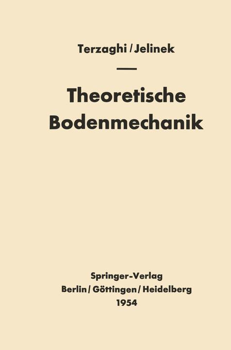 Produktbild Theoretische Bodenmechanik (Deutsch, Karl Terzaghi, 2012)