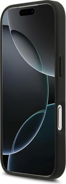 Produktbild Karl Lagerfeld - Hardcase Grained Pattern Logo (KLHMP17LPGGRMPK) - iPhone 17 Pro - Black (Apple iPhone 17 Pro)