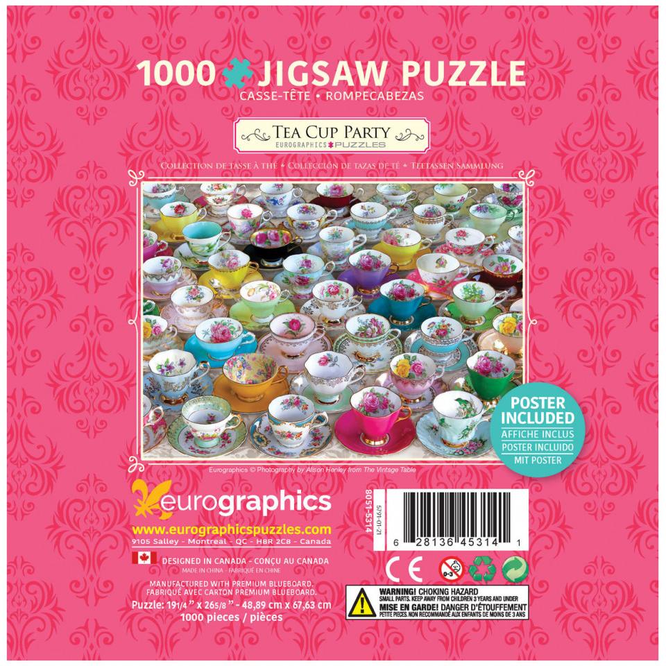 Thumbnail - Eurographics Teetassen Party - Puzzledose (1000 Teile)