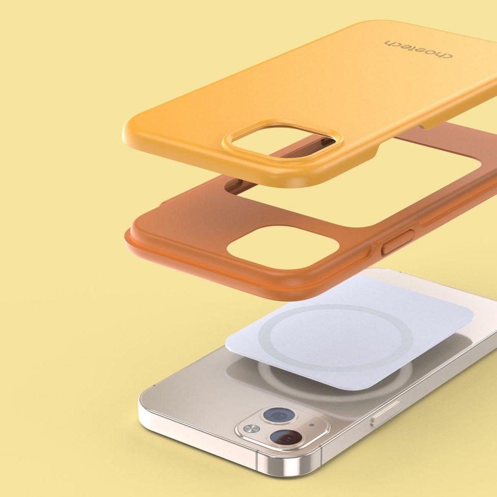 Thumbnail - Choetech PC0112-MFM-YE iPhone13 MFM PC + TPU Phone Case, 6.1 Inch, Orange (Apple iPhone 13), Smartphone Hülle, Orange