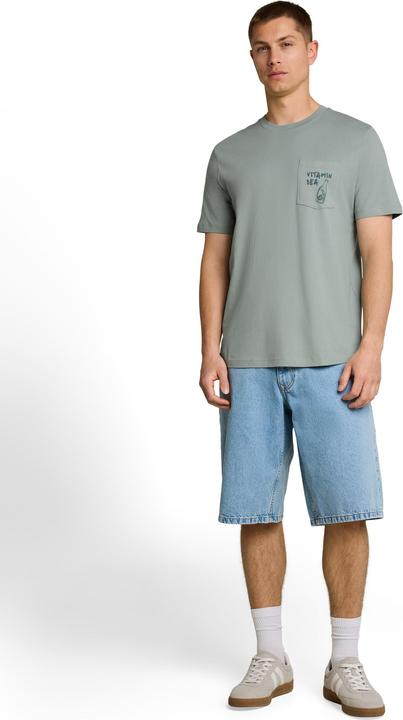 Produktbild Tom Tailor T-Shirt mit Brusttasche mit Print (S)