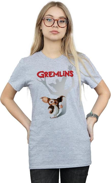 Actual product image Universal Textiles Womens/Ladies Gizmo Shadow Cotton Boyfriend T-Shirt (XXL)