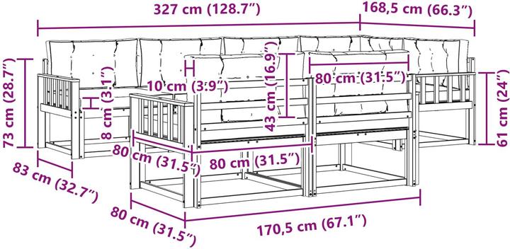 Produktbild vidaXL Gartenmöbel