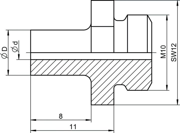 Gesipa Reserve mondstuk V-17/24 voor nieuwe versie van het drukapparaat