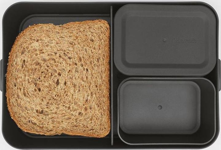 Productafbeelding Brabantia Lunchbox Make & Take 25,5 x 16,7 x 6,2 cm, Donkergrijs