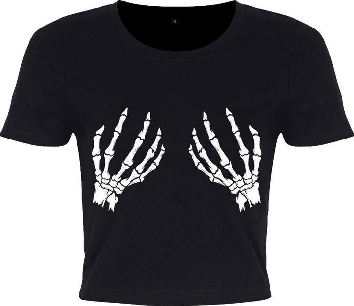 Actual product image Grindstore Spooky Touch short top (XS)