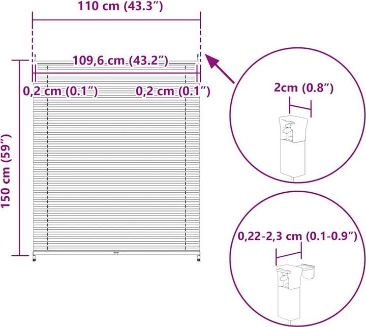 Produktbild vidaXL Eward (110 x 150 cm)