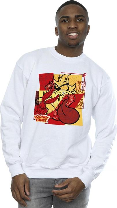 Immagine prodotto Looney Tunes Taz Bugs Rabbit New Year Felpa Uomo (M)