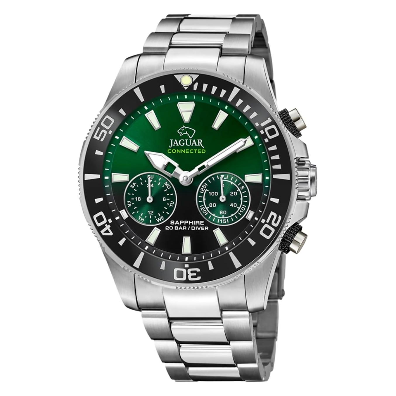 Jaguar, Horloge, J888 Connecté, Zilver, (Hybride Klok, 45.50 mm)