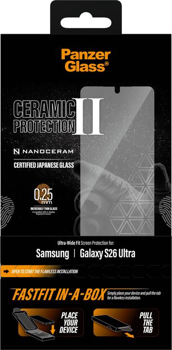 Produktbild PanzerGlass Ceramic Protection (1 Stk., Samsung Galaxy S26 Ultra)
