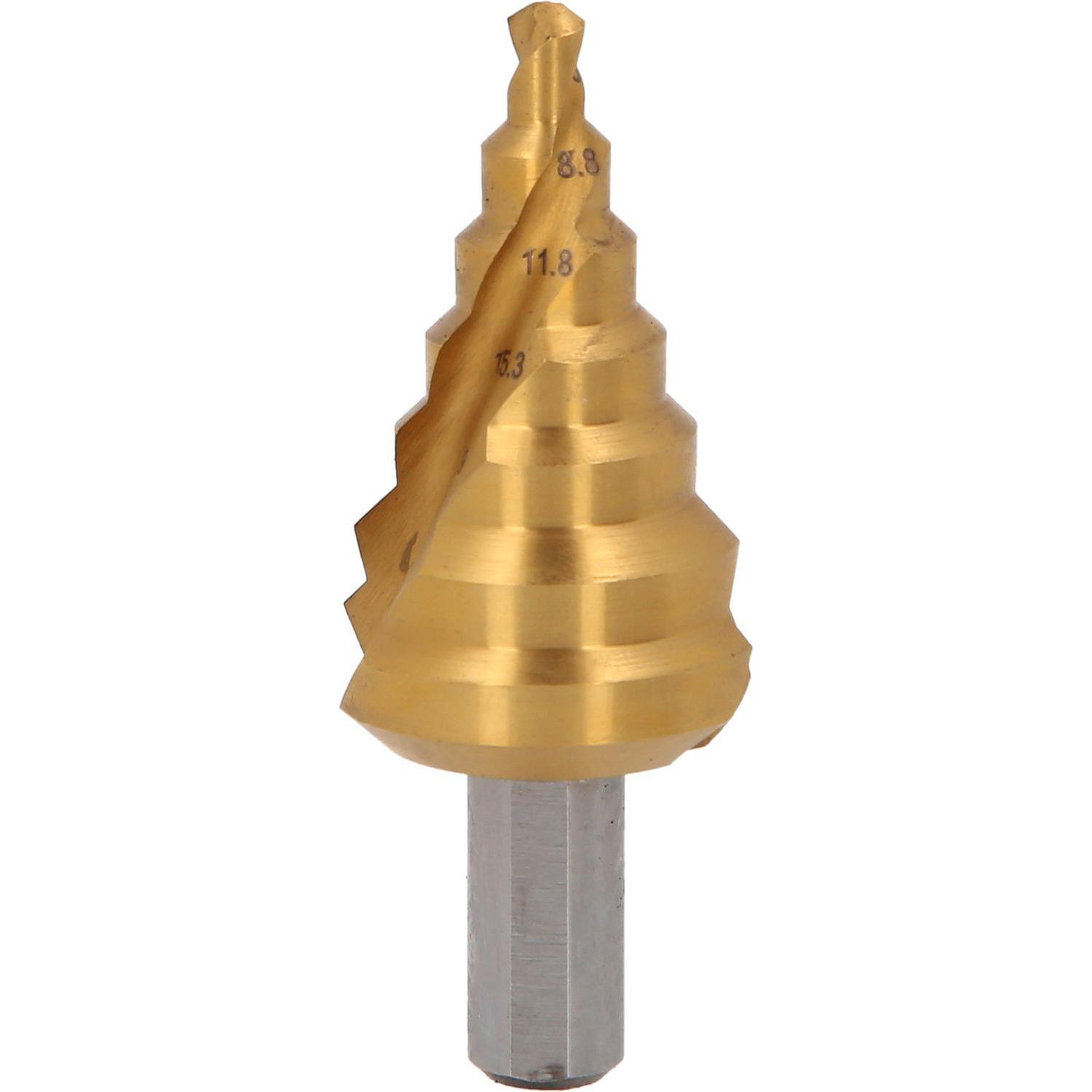 Thumbnail - KS Tools, Bohrereinsatz, HSS-TiN Stufenbohrer (28 Millimeter)