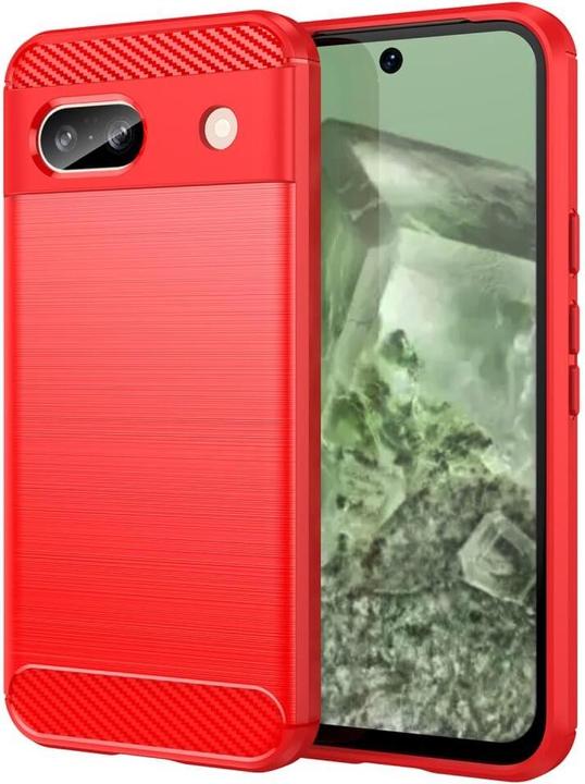 Produktbild Cover-Discount Google Pixel 8a - Metall Carbon Look Hülle (Google Pixel 8a)