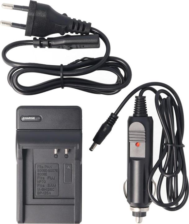 Actual product image AccuCell Battery charger Panasonic DMC-FX, DMC-LX, CGA-S005, DSLR (Camera battery charger)