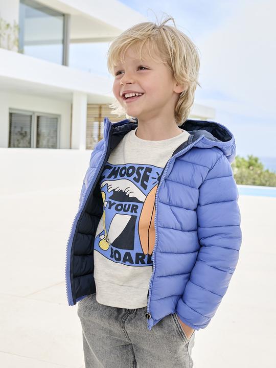 Immagine prodotto Vertbaudet Jungen Light-Steppjacke mit Kapuze und Recycling-Polyester (98)