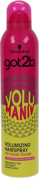 Actual product image Schwarzkopf Got2B - Volumania Bodifying Hairspray Hairspray Adding Volume 300Ml (300 ml)