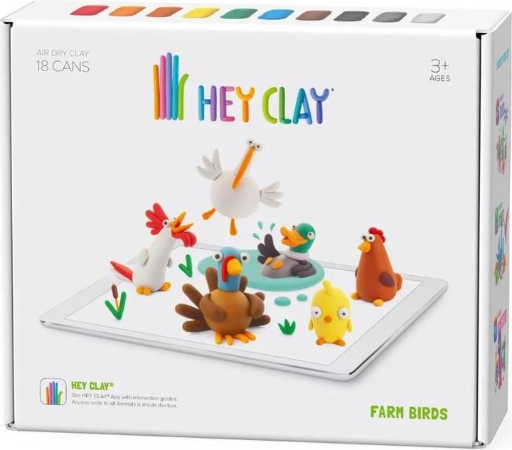 Oiseaux de ferme en plastique Hey Clay Mass 18009CEE