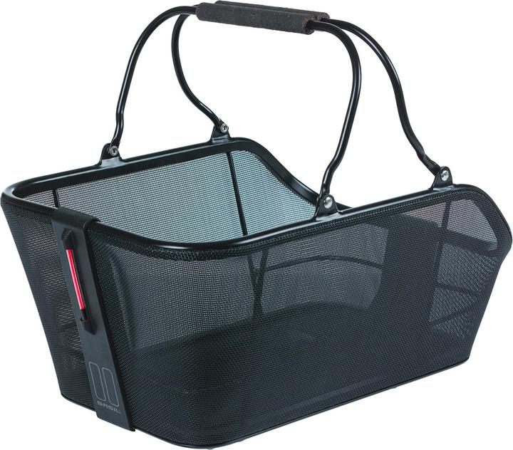 Actual product image Basil CENTO TECH FIBER NORDLICHT MIK 2.0 carrier basket, matt black, incl. adapter plate (21 l)
