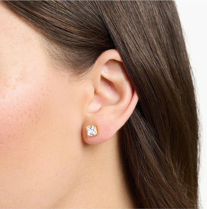 Image du produit Thomas Sabo Boucles d'oreilles pierre blanche or (Argent 925, Dorure à l'or jaune 750)