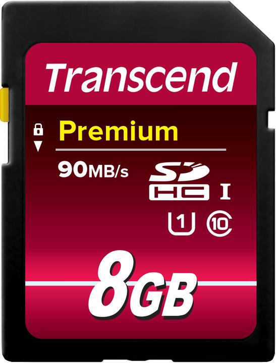 Actual product image Transcend Premium 400x (8 GB, SDHC, U1, UHS-I)