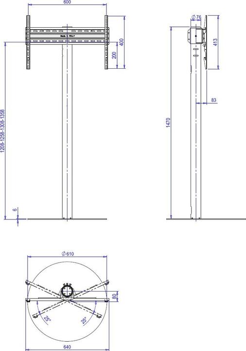 Actual product image Audioraq TV stand (75", 50 kg)