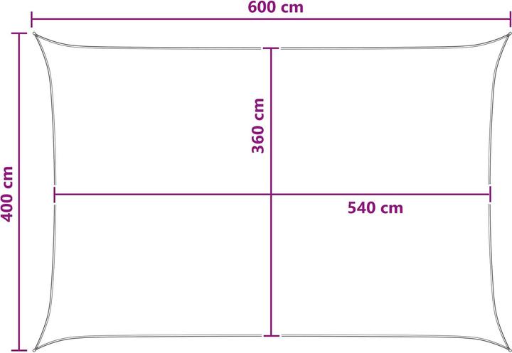 Produktbild vidaXL Sonnensegel (400 x 600 cm)