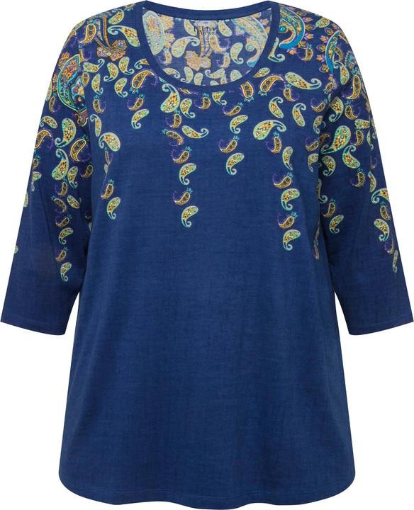 Produktbild Ulla Popken Longshirt, Bordürendruck, Rundhals, 3/4-Arm (68)