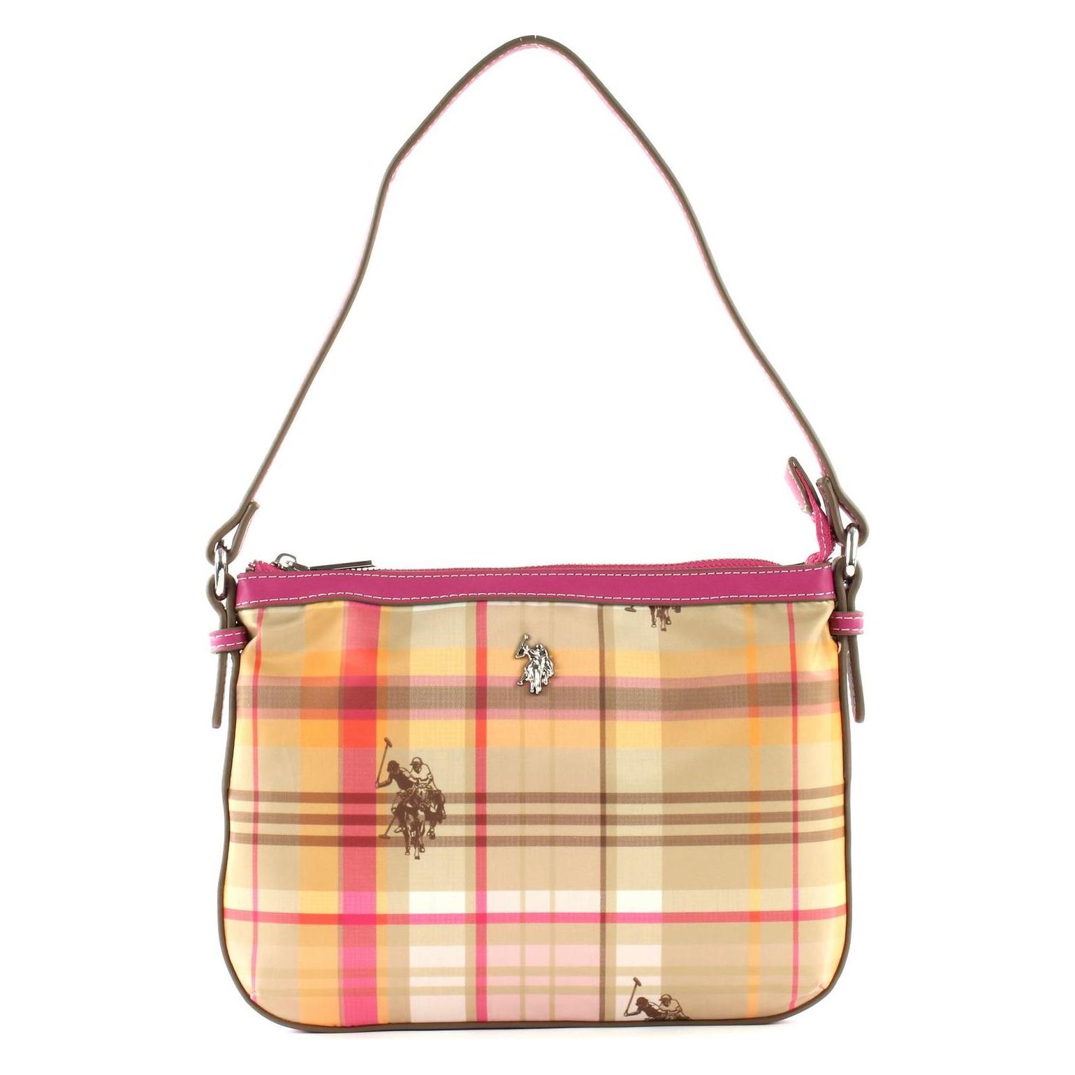 U.S. Polo, Damen, Handtasche, Houston Flat Crossbody Bag, Mehrfarbig, Beige, Pink, Gelb