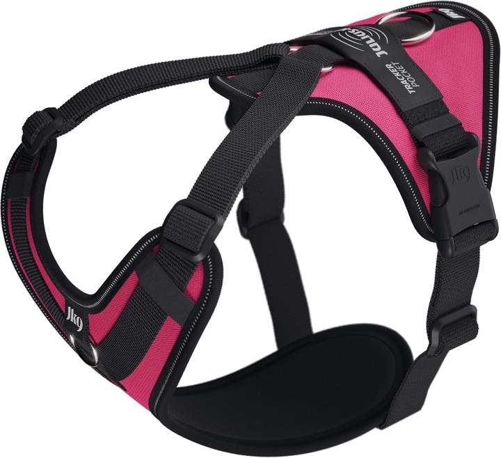 Actual product image Julius-K9 K9 Longwalk light sele w/trackerpocket,Dark pink,M (M, Dog)