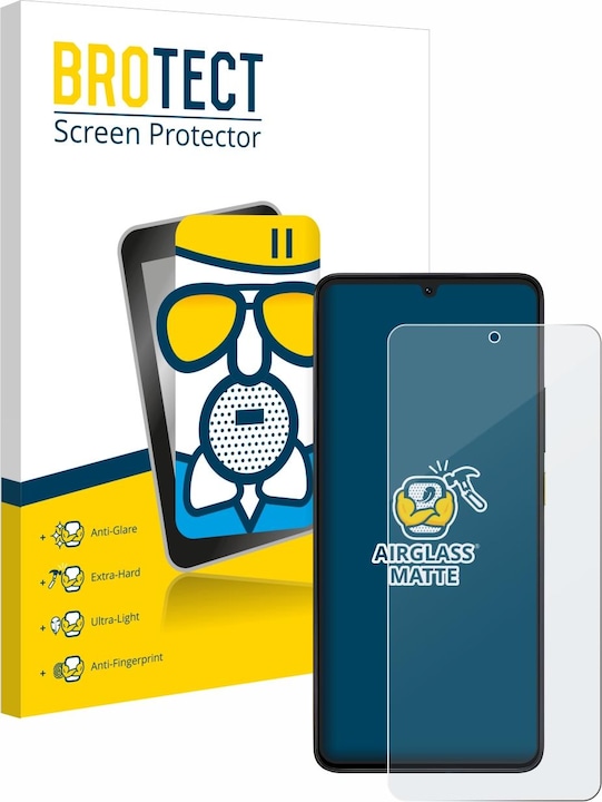 Produktbild BROTECT AirGlass Panzerglasfolie Matt (1 Stück, Xiaomi Poco X6 Pro)