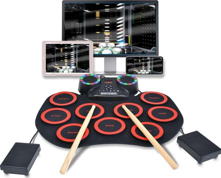 Image du produit Bontempi Elektronisches Schlagzeug flexibel (Multilingue)