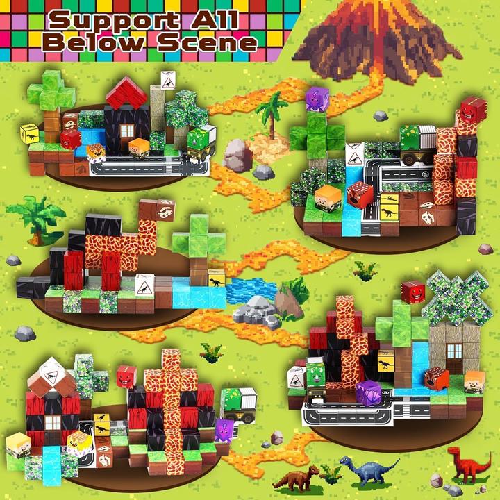 Image du produit Goody King Magnetische 3D-Bausteine mit Dinosauriern