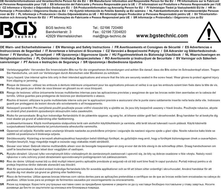 Produktbild BGS Bit-Einsatz Antrieb Innenvierkant 12,5 mm (1/2") Innenvielzahn (für XZN) M12 (Innenvierkant)