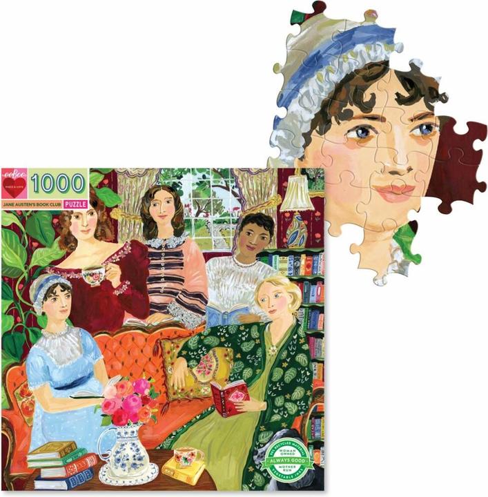 Produktbild Eeboo Jane Austen's Book Club Block-Puzzle 1000 Stück(e) Kunst (1000 Teile)