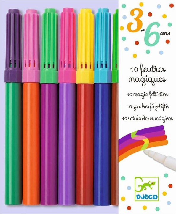 Image du produit Djeco Crayons feutres magiques (Multicolore, 10 x)