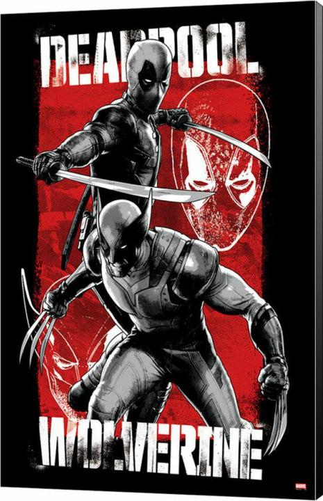Actual product image Semic Marvel wood print Deadpool & Wolverine 03 Maximum Effort 35 x 50 cm (35 x 50 cm)