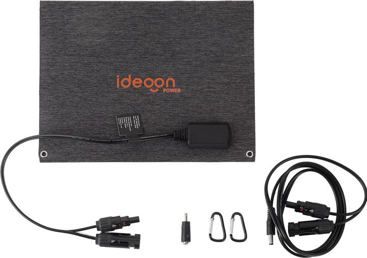 Actual product image Ideoon Faltbares Solarpanel 40W Monokristallin - Tragbares Solarladegerät IP65 (40 W, 0.89 kg)