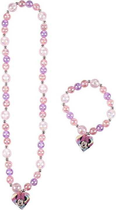 Produktbild Minnie Mouse Halskette und Armbänder Set 2 Stücke Rosa