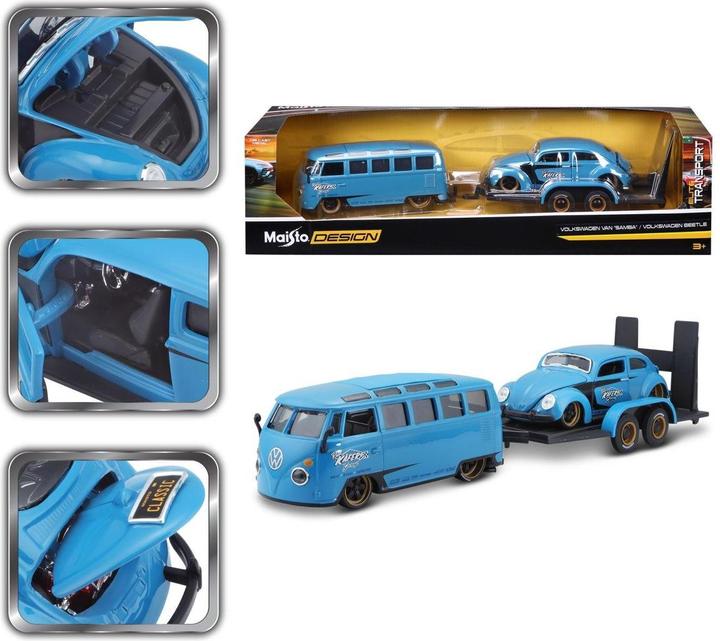 Produktbild Maisto VW T1 Van Samba & Volkswagen Beetle