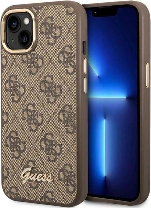 Immagine prodotto Guess GUHCP14MHG4SHW iPhone 14 Plus 6.7" brązowy/marrone custodia rigida 4G Vintage Gold Logo (Apple iPhone 14 Plus)