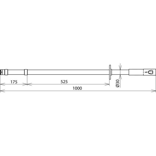 Thumbnail - Dehn IS 36 SK STK 1000 Isolierstange 36kV M12 SK m. Steck- kupplung L 1000mm, Elektronikzubehör + Gehäuse