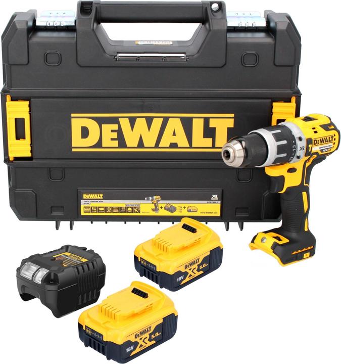 Produktbild DeWalt DCD 796 P2T Akku Schlagbohrschrauber 18 V 70 Nm Brushless + 2x Akku 5,0 Ah + Ladegerät + (Akkubetrieb)