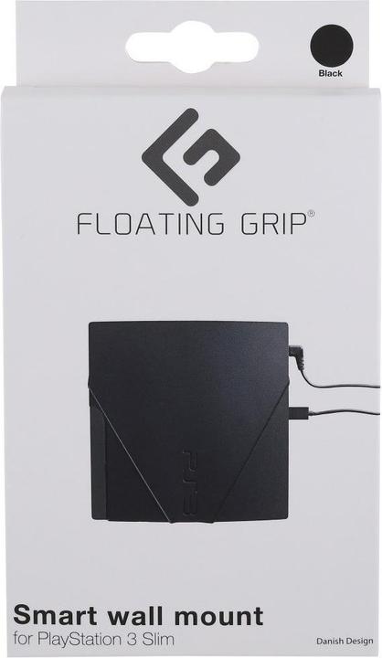 Actual product image Floating Grip PS3 Slim wall mount by, Black (PS3)
