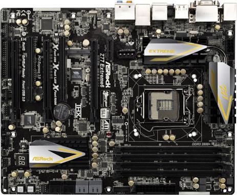 Actual product image AsRock Z77 Extreme6 (LGA 1155, Intel Z77, ATX)